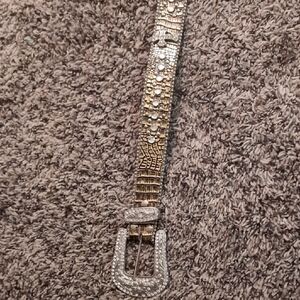 Gold and Silver Embellished Women's Belt